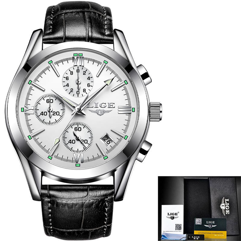 LIGE 9839SS 2022 Stylish Waterproof Quartz Men’s Watch