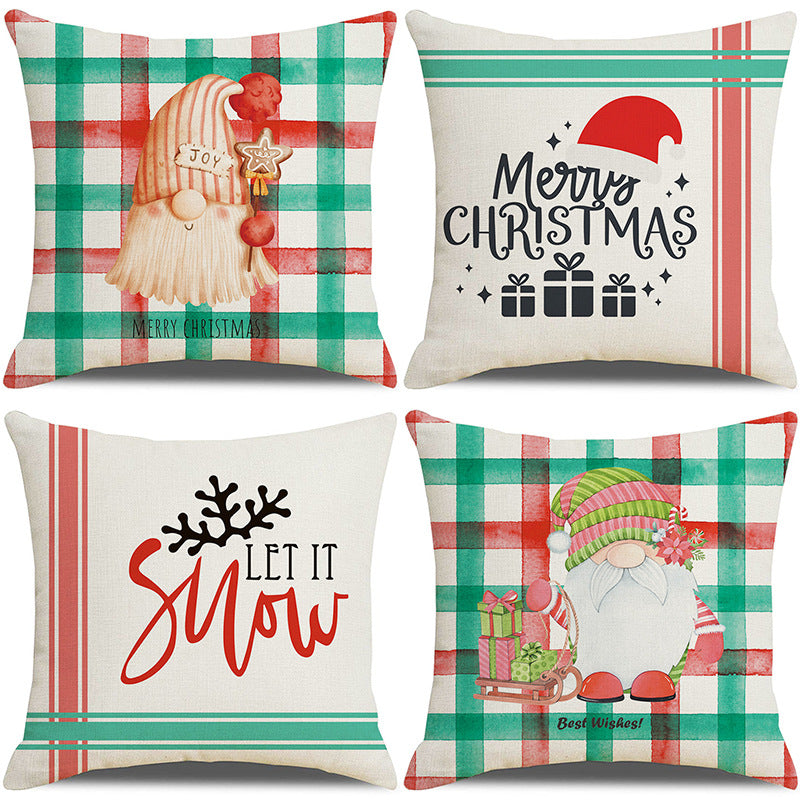 Christmas Pillow Cover Set for Living Room Sofa