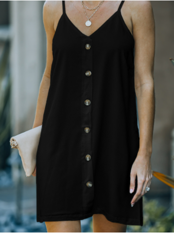 Summer Sleeveless Solid Color Dress - European & American Style