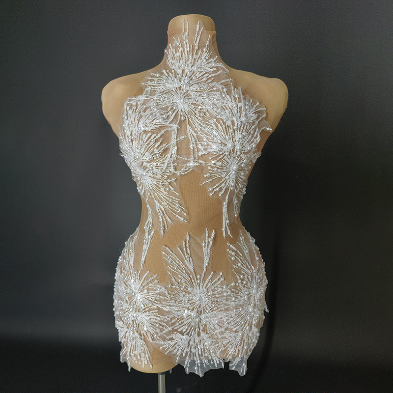 Sheer Halter Slip Dress