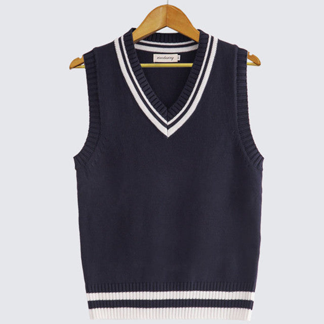 British Cotton Men's Tank Tops for Spring and Autumn