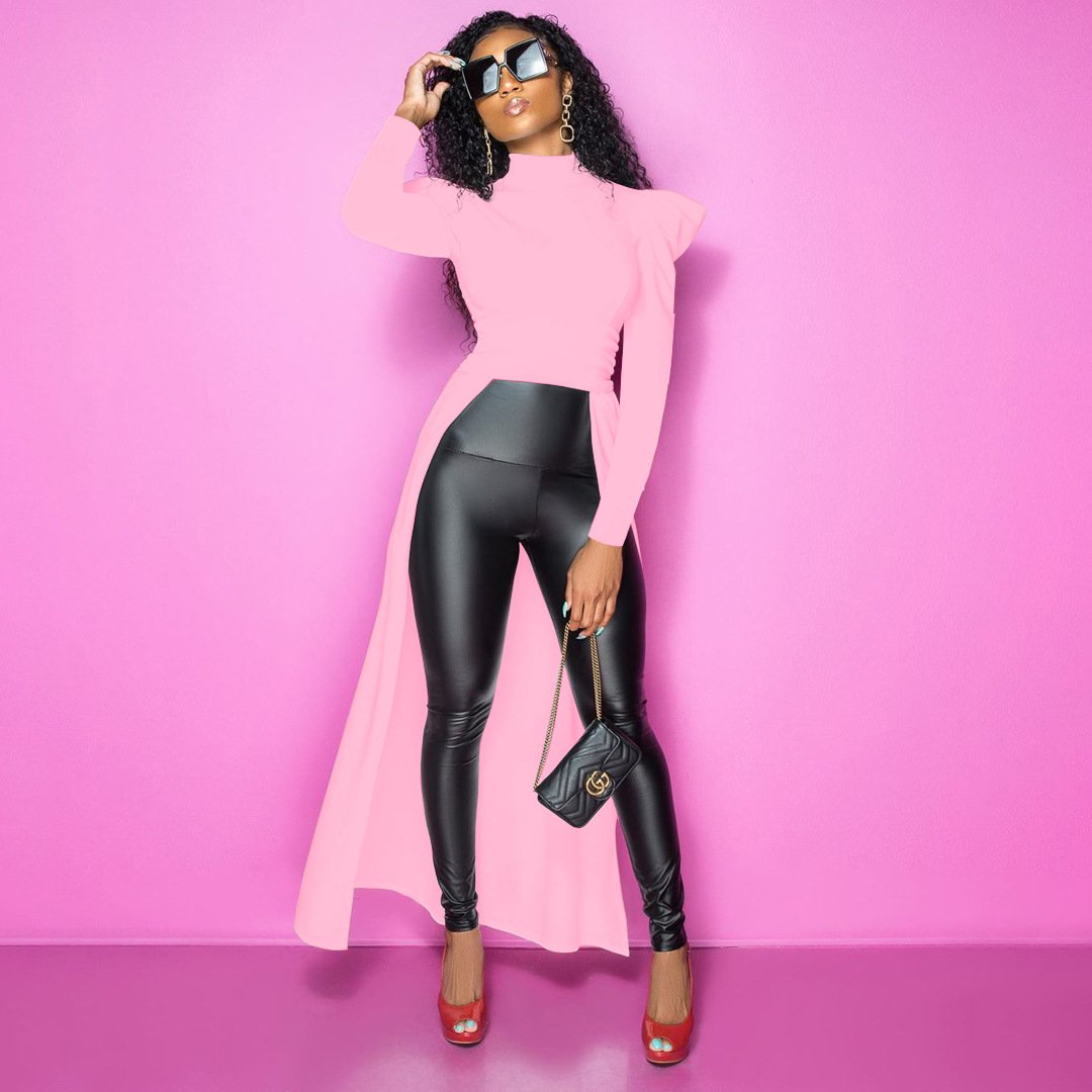 Personalized Loose Long Sleeve Sweater in Nightclub Style