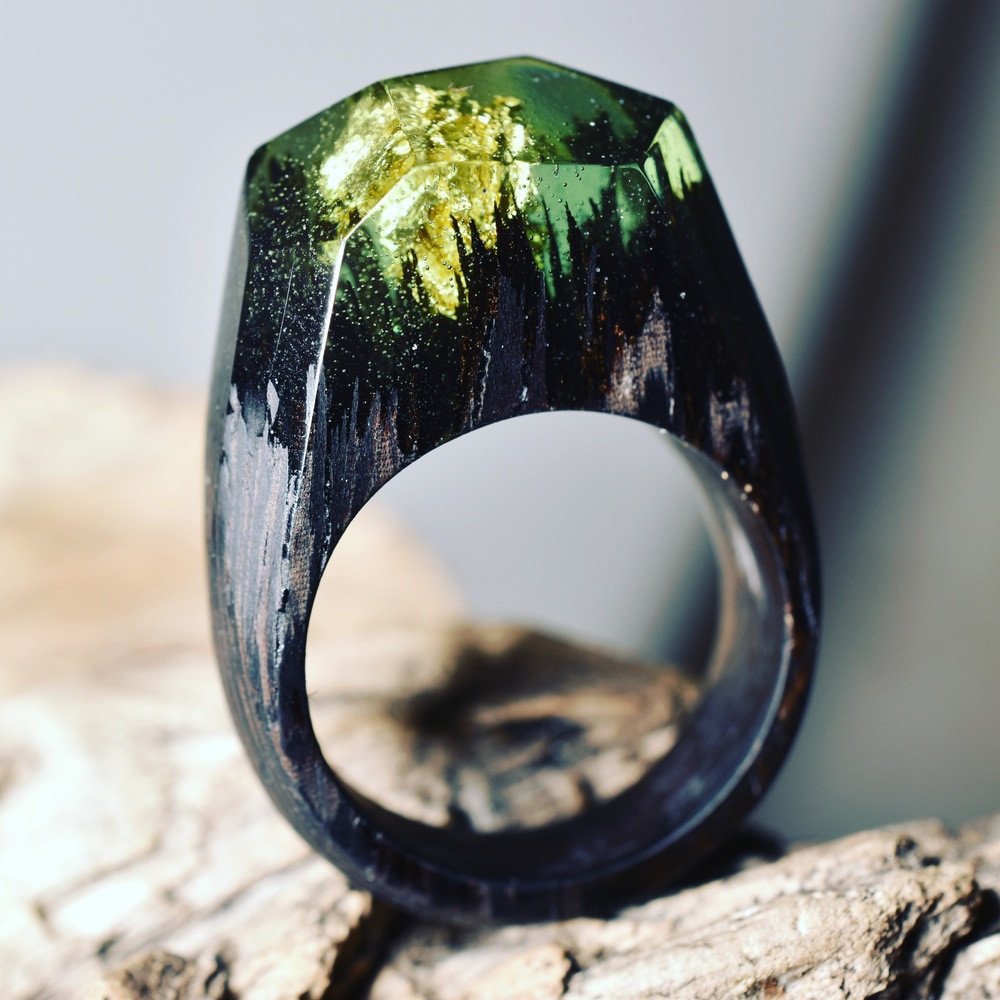 Time Ring Resin Wood Ring