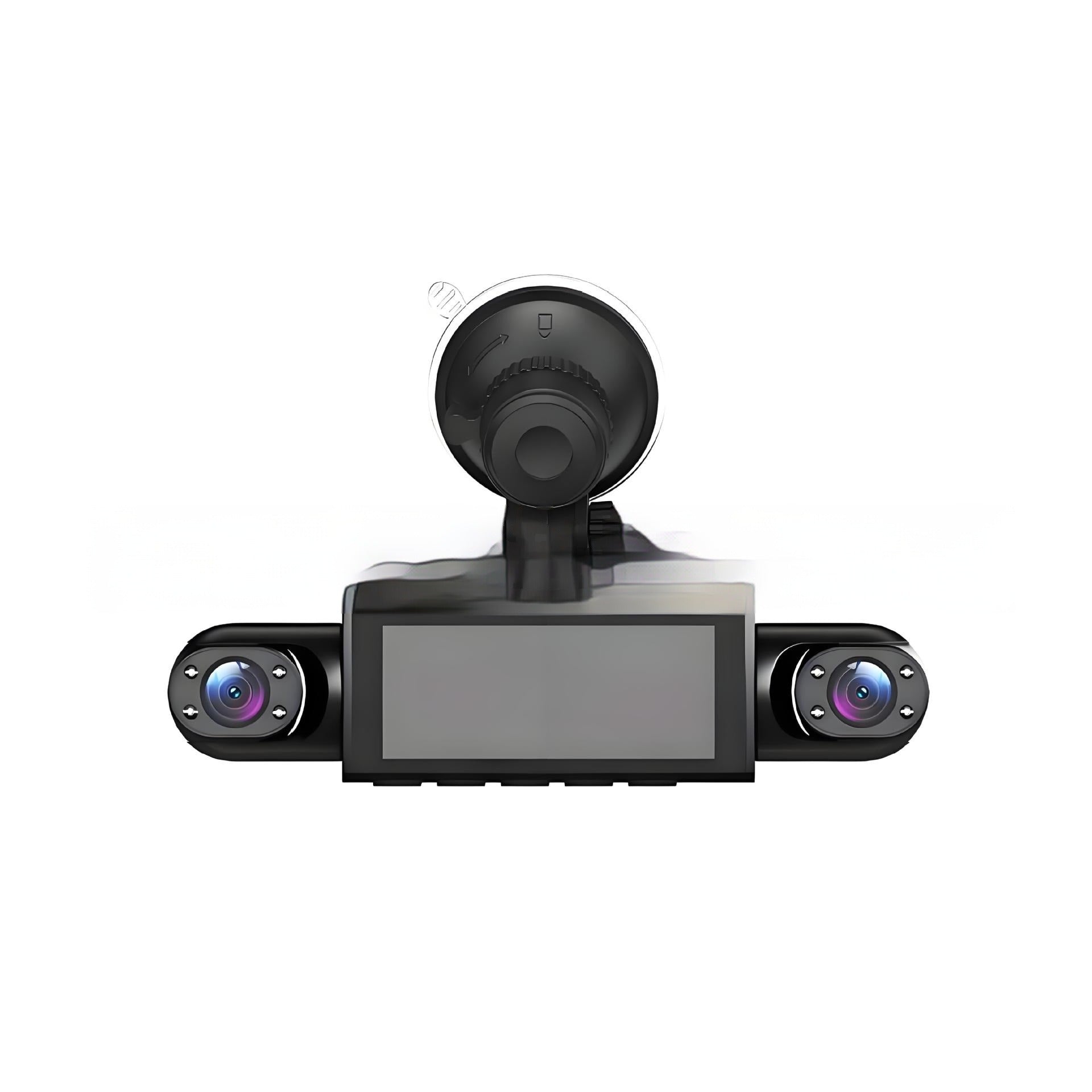 Four-lens HD Surveillance Dash Cam with Rearview