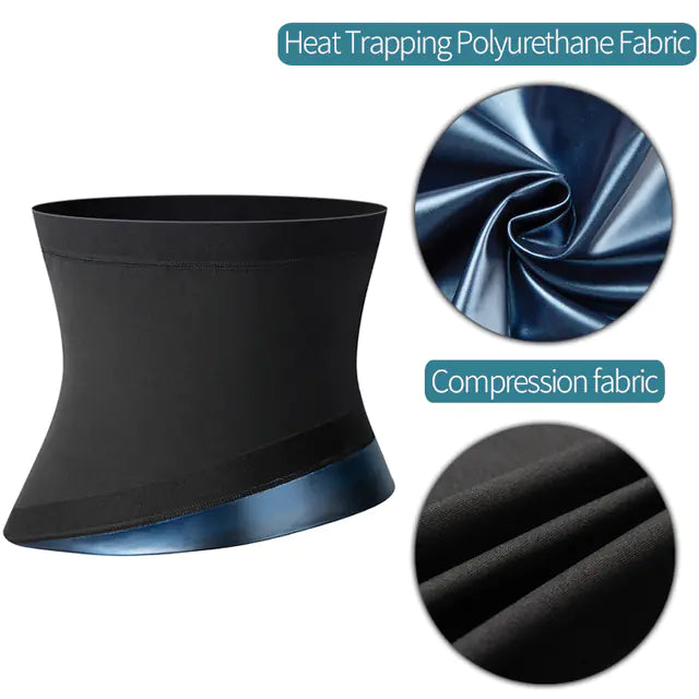 Men's Sauna Body Shaper Waist Trainer Slimming Belt