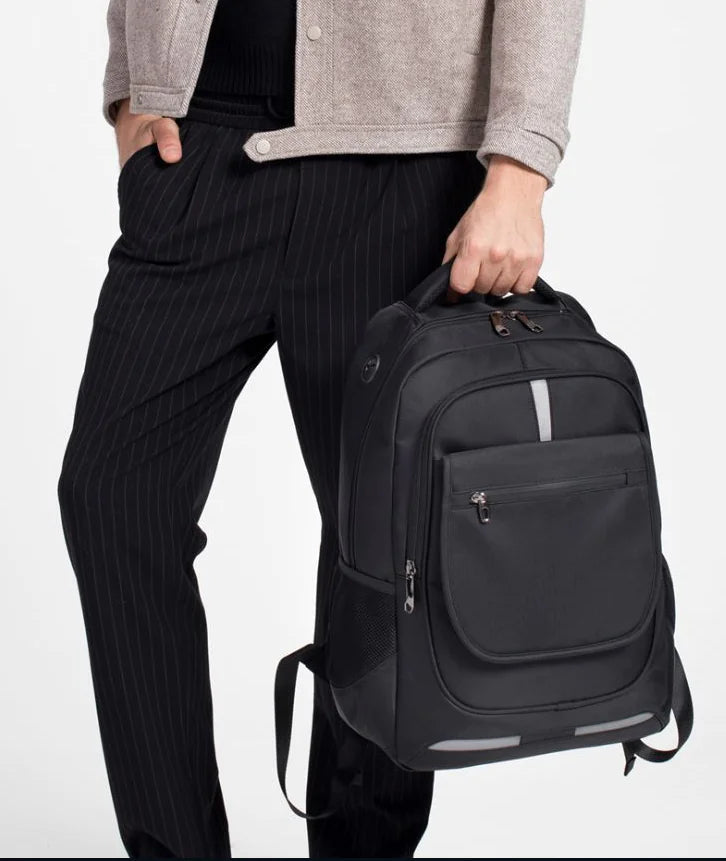 Men's Waterproof Oxford Backpack, Business Casual Laptop Bag