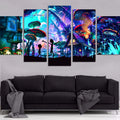 Rick and Morty Wall Art Set for Home Decoration (5 Pieces)