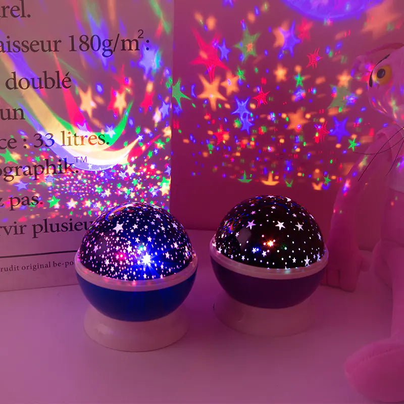 Colorful Star Projector Night Light for Room Decor