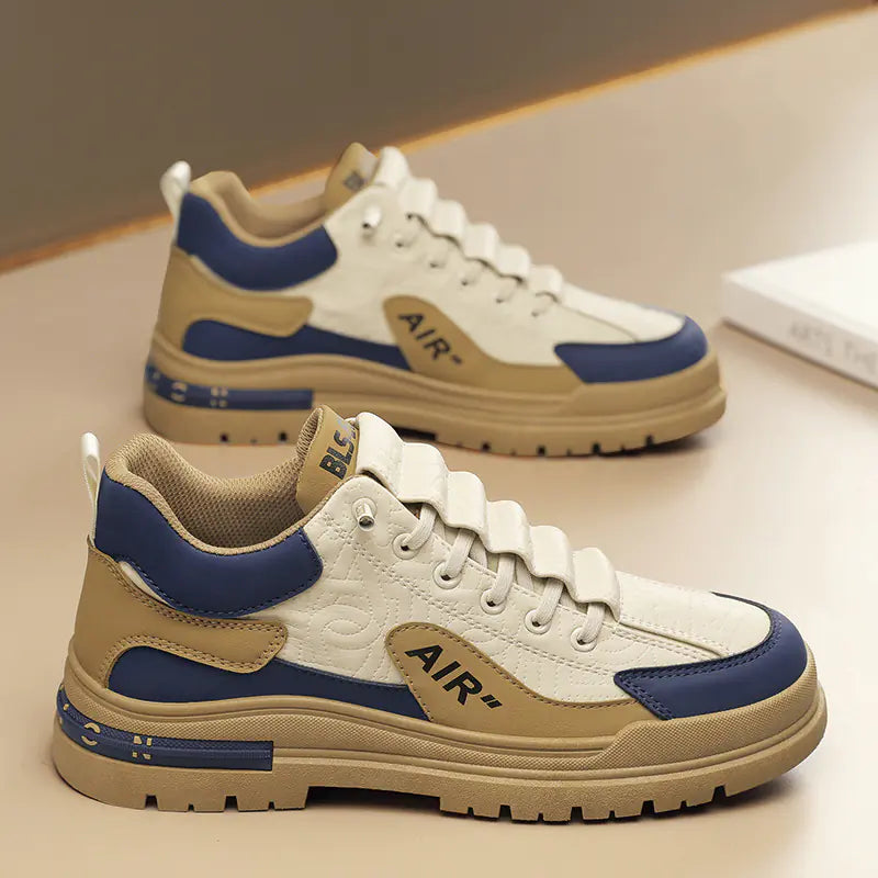 Trendy Men's Thick-Soled Casual Sneakers for Fall 2023