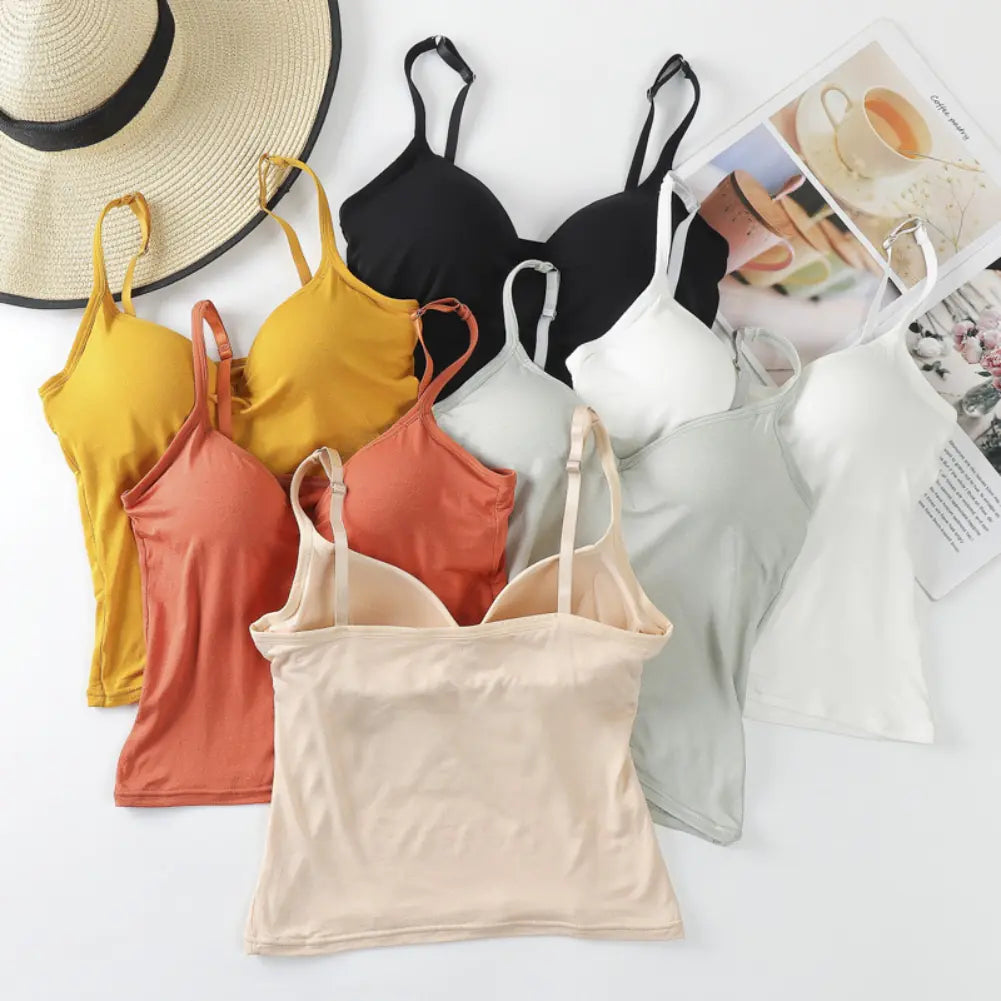 Women's V-neck Soft Breathable Padded Sling Top