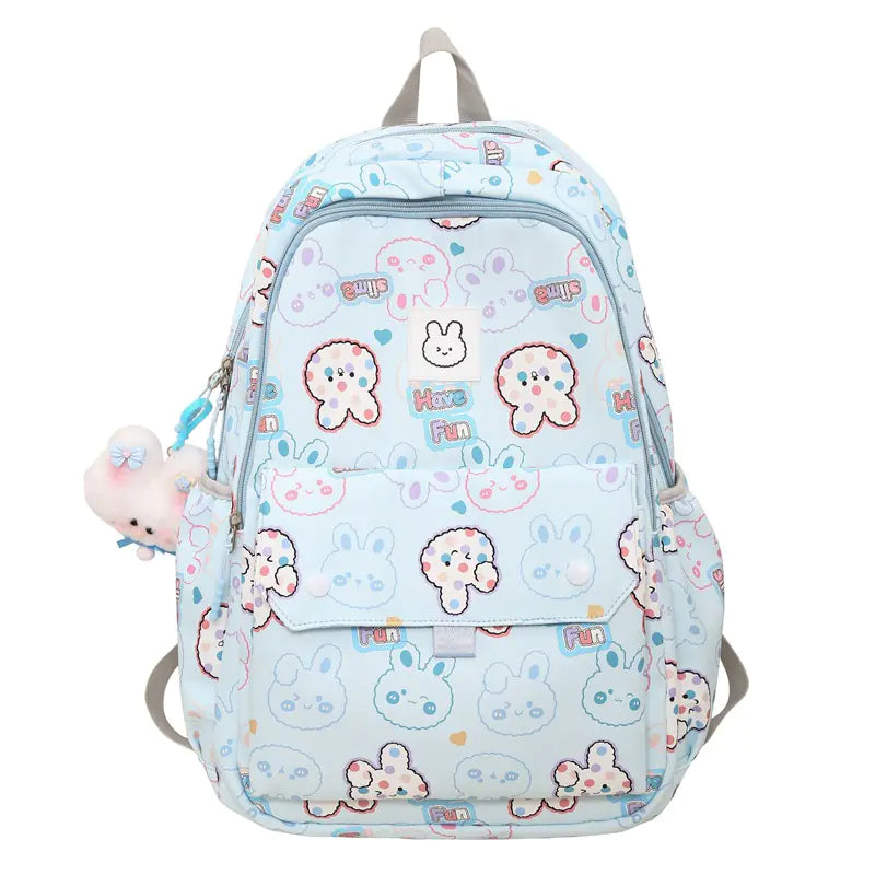 Cute Cartoon Print Women's Casual Backpack for School