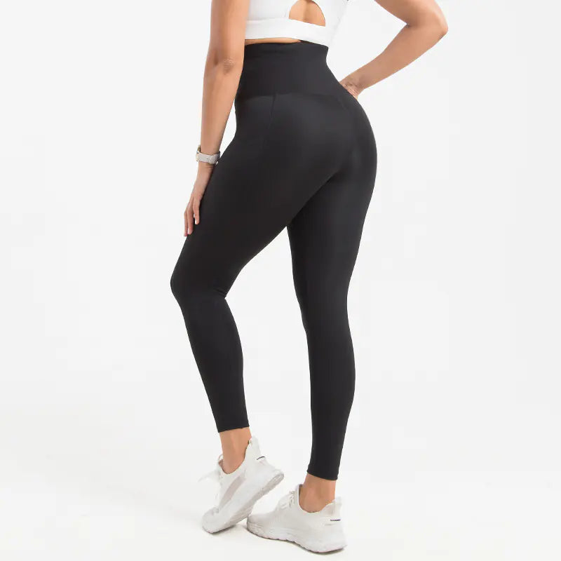 High Waist Plus Size Yoga Pants with Pockets