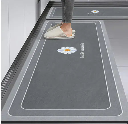 Modern Minimalist Absorbent Kitchen Mat for Home Use