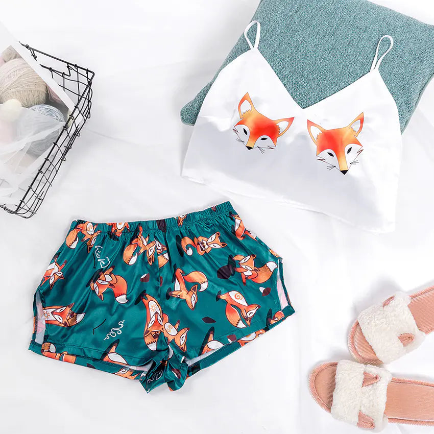 Fashion Satin Cami Shorts Set for Women - Summer 2020