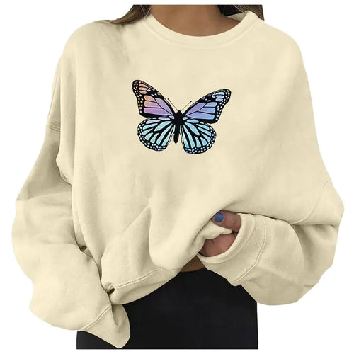 Oversized Women's Hoodie with Urban Alphabet Print