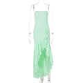 Fashion Irregular Tube Top Dress