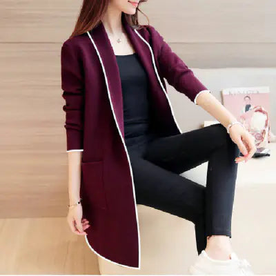 Women's Fleece Cardigan Coat for Spring Autumn Winter