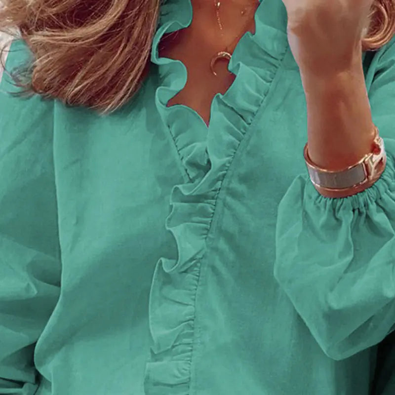 Casual Cute Long Sleeve Women's Office Shirt