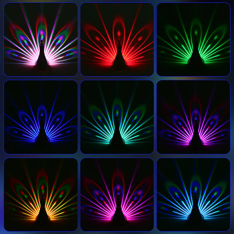 Peacock 3D Wall Lamp