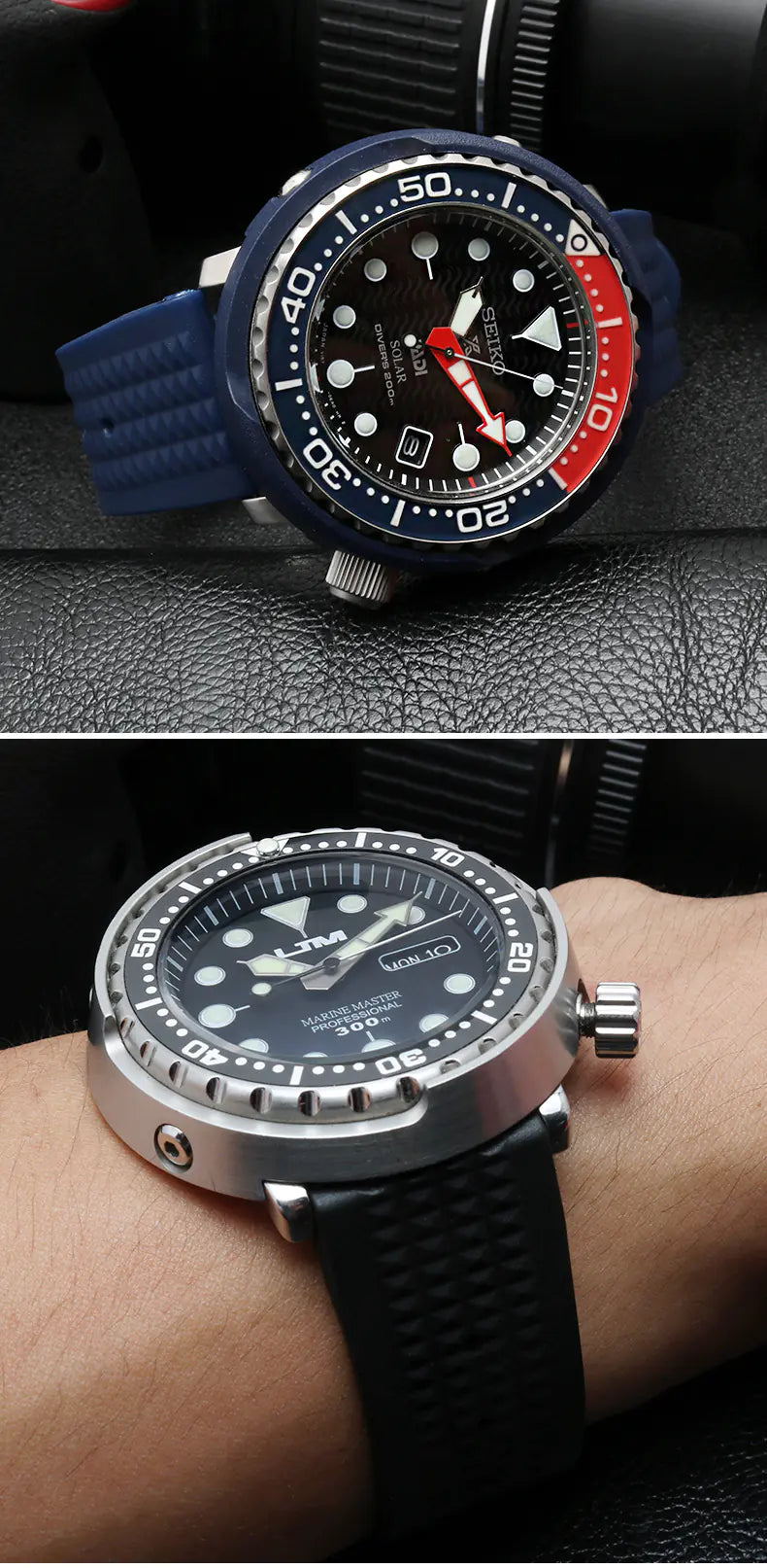 SEIKO Rubber Watch Band for Diver and Tuna Series
