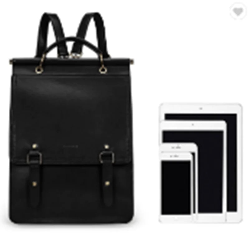 Glossy Leather Fashion Backpack