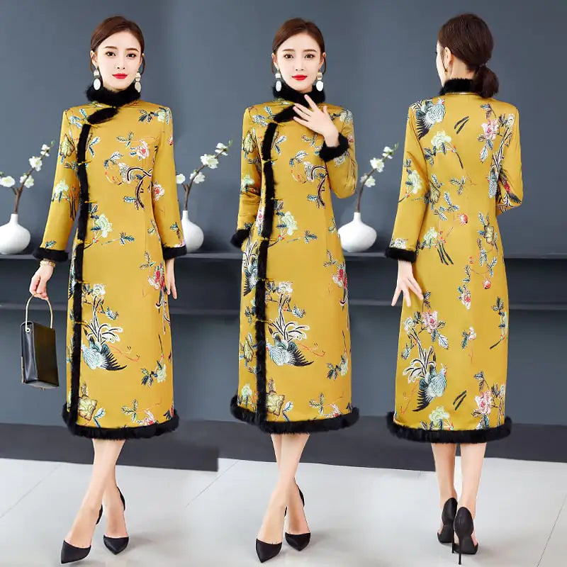 Retro Women's Fashion Cheongsam Dress