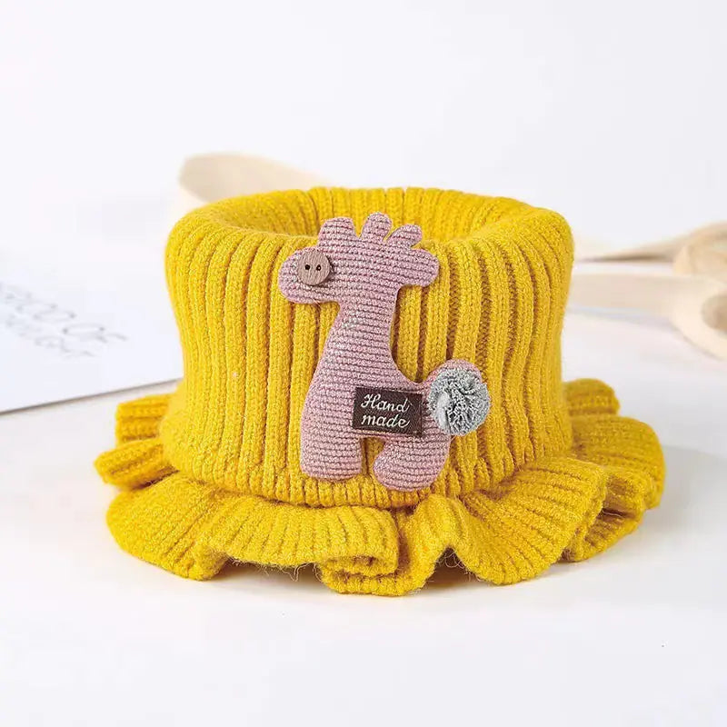 Cartoon Knit Scarf for Kids - Autumn and Winter
