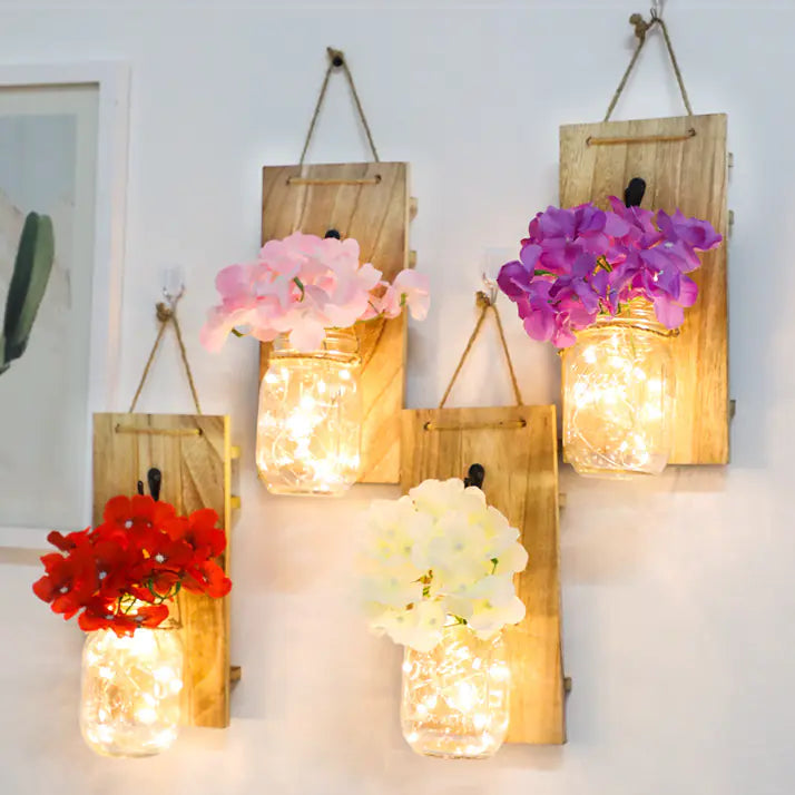 Solar Mason Jar Hanging Light for Garden and Balcony Decor