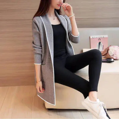 Women's Fleece Cardigan Coat for Spring Autumn Winter