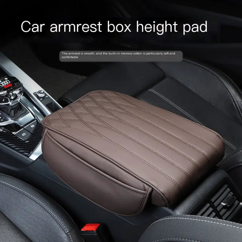 Memory Foam Car Armrest Cushion with Side Storage