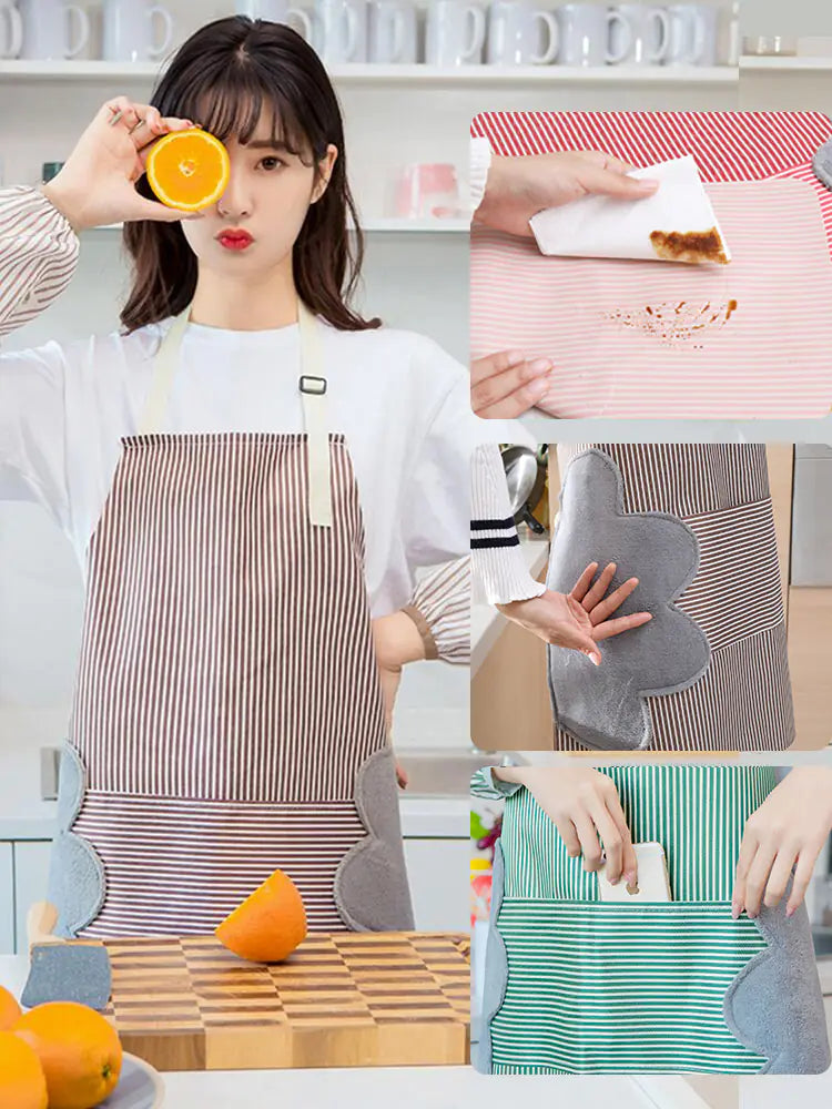 Fashionable Waterproof Reusable Apron for Kitchen