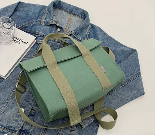 Trendy Large Capacity Canvas Tote Bag for Women