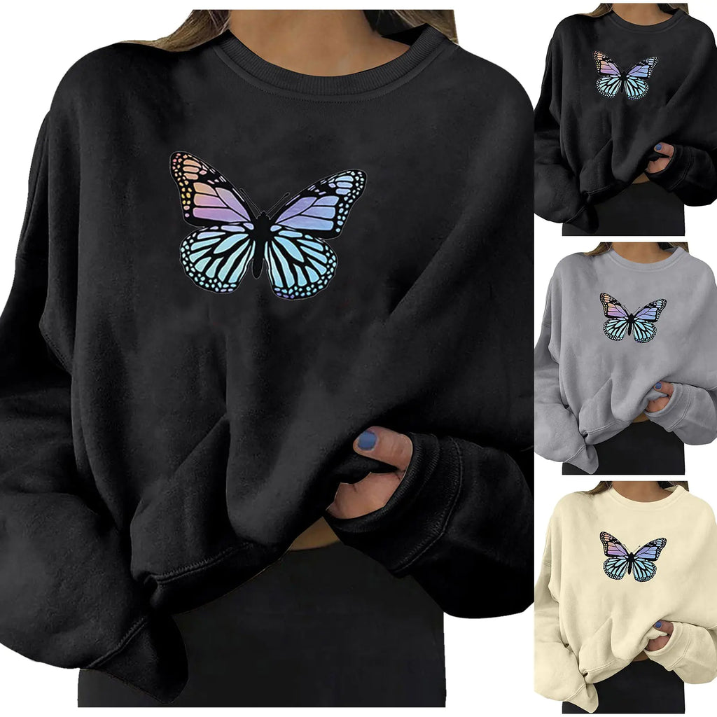 Oversized Women's Hoodie with Urban Alphabet Print