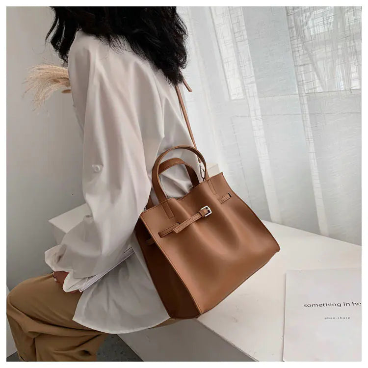 Trendy Women's Tote Bag - Large Capacity Handbag