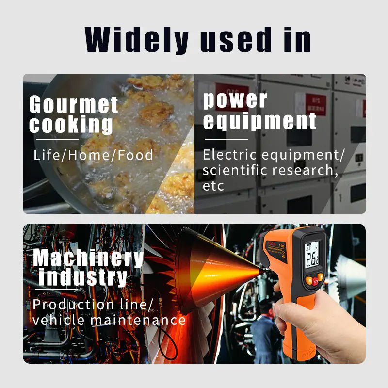 Digital Infrared Thermometer NJTY -50 to 600 ℃ Laser Gun