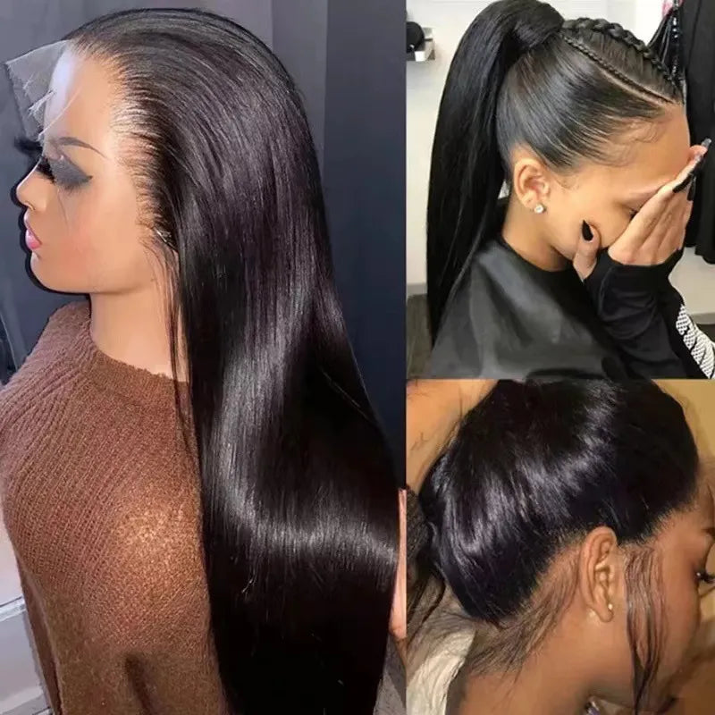 Straight Black Hair Lace Wig