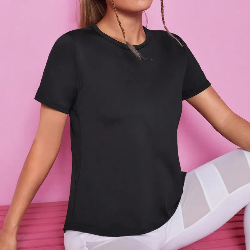 Breathable Quick-drying Mesh Yoga T-shirt