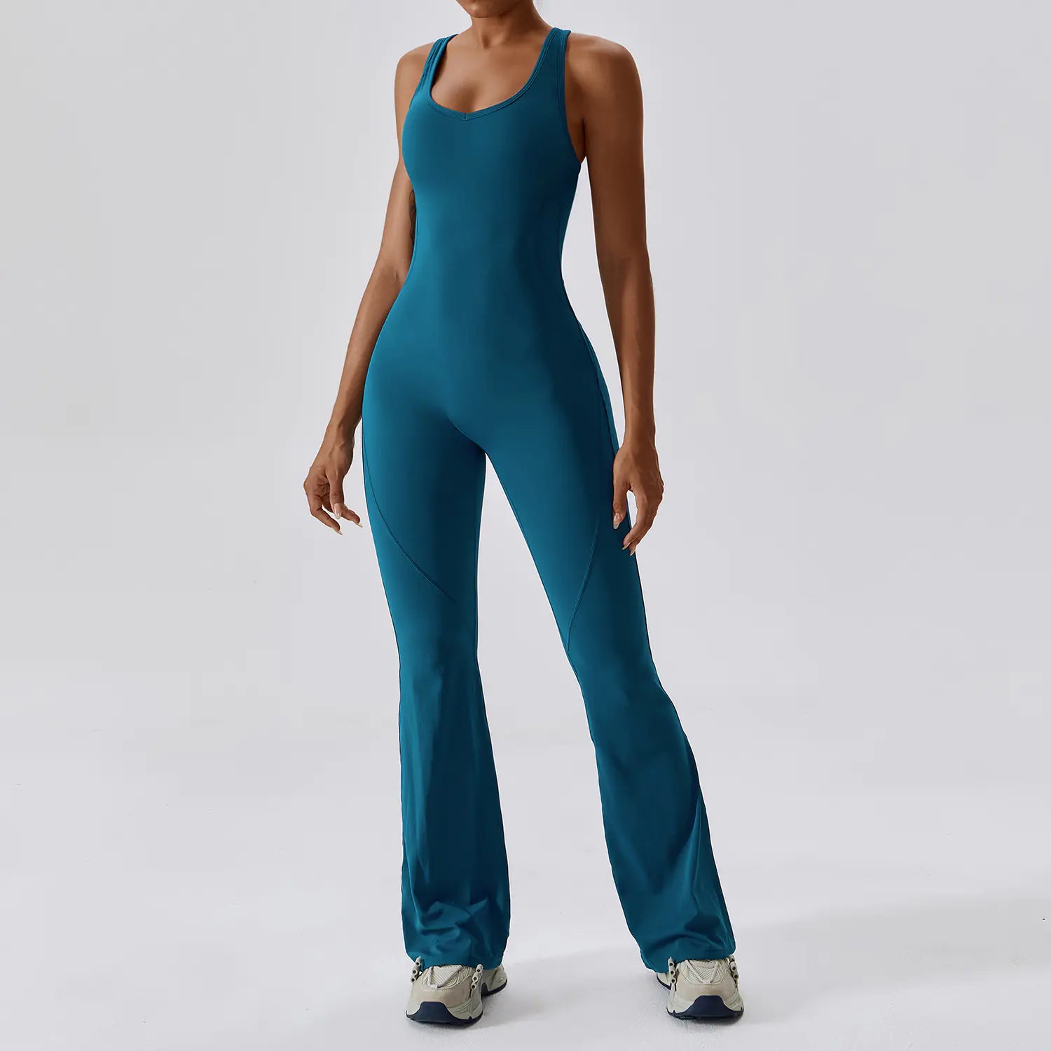 WISRUNING Women's Hollow Out Yoga Jumpsuit & Tights