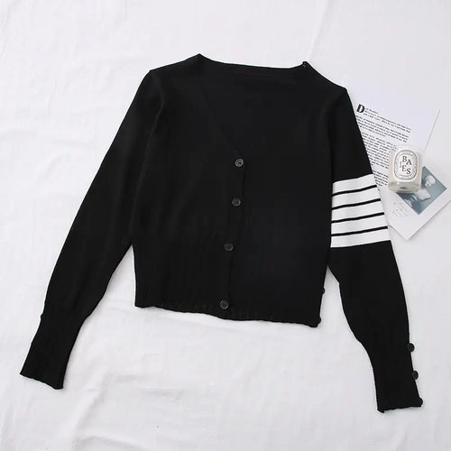 2020 Autumn Fashion V-Neck Button Long Sleeve Cardigan