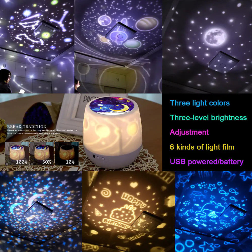 Star Dream Girl Romantic Projection Lamp