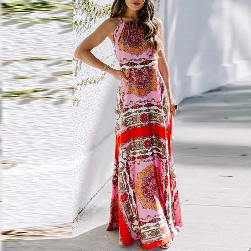 Women's Fashion Halter Dress