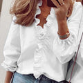 Casual Cute Long Sleeve Women's Office Shirt