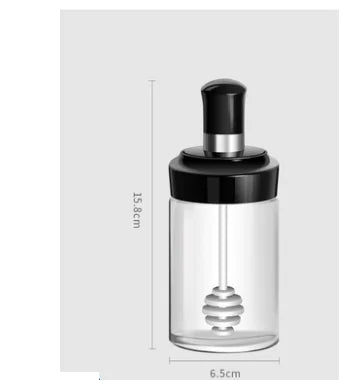 Glass Spice Jar Set with Airtight Seal for Kitchen