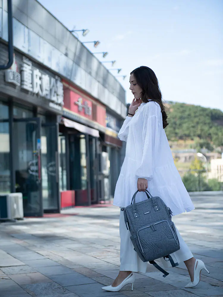 Large Capacity Lightweight Diaper Backpack for Moms