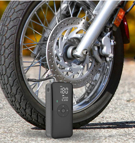 Digital Wireless Tire Inflator, Portable Air Pump with LED Light