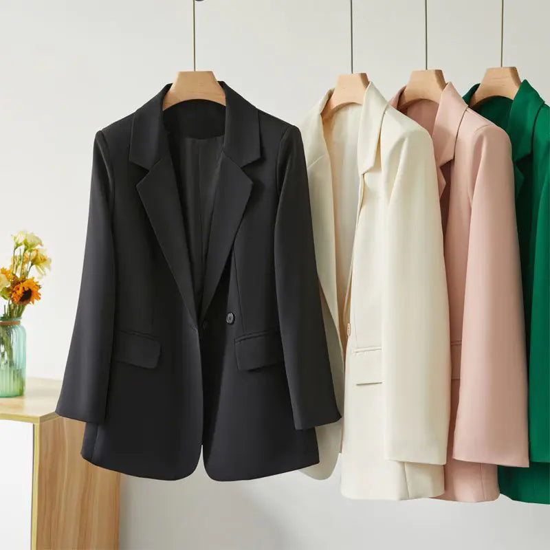 2023 Women's Loose Fit Korean Style Blazer Jacket