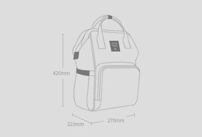 Large Capacity Lightweight Diaper Backpack for Moms