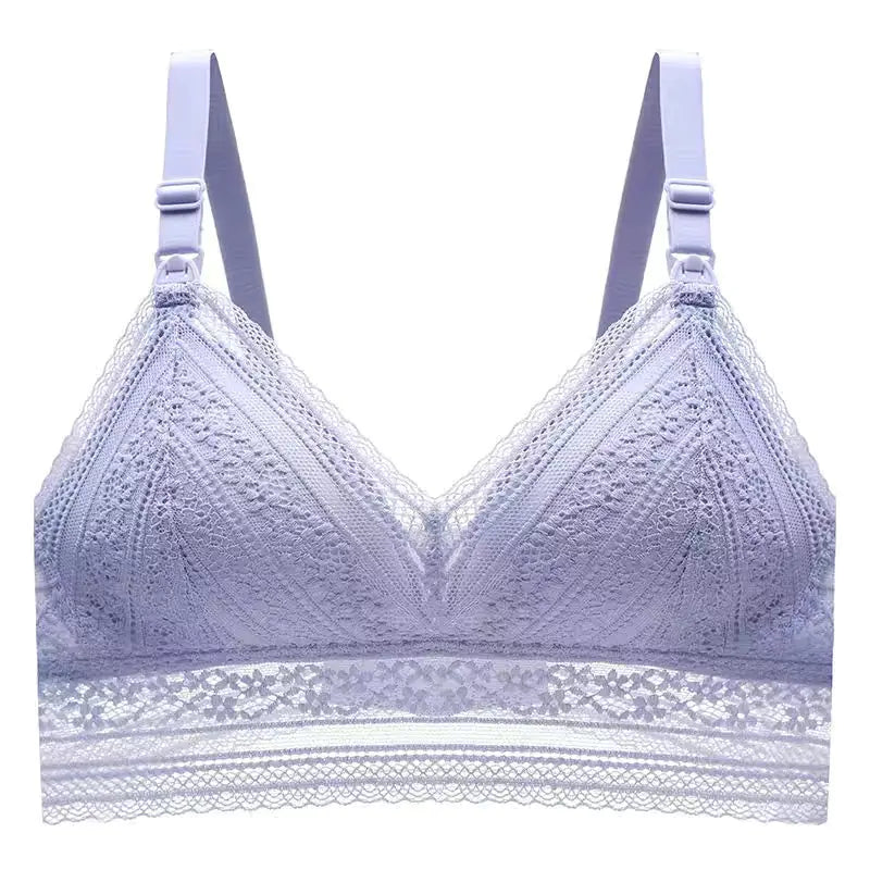Sexy Lace Nursing Bra for Pregnant Women (Wireless)