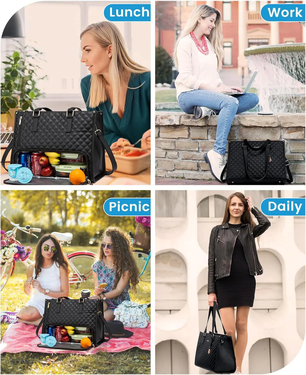 Women's Insulated Lunch & Laptop Bag