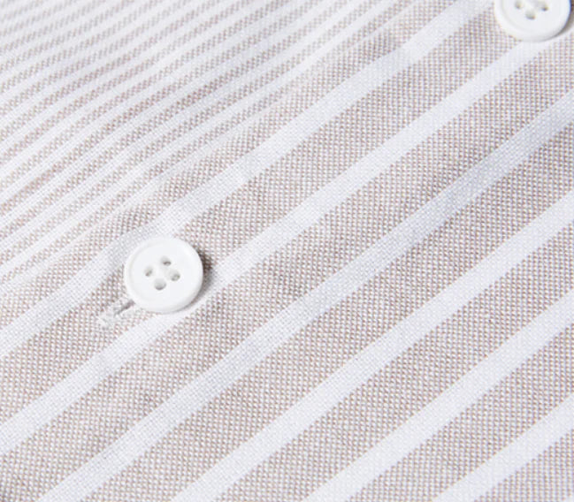 Striped Slim Fit Cotton Work Shirt for Men